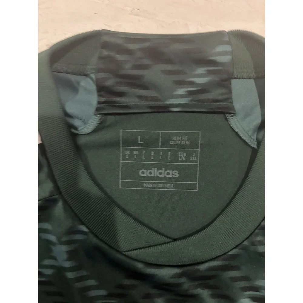 Adidas Portland Timbers 2023 Heritage Jersey Green Plaid Mens Large Slim HY5451